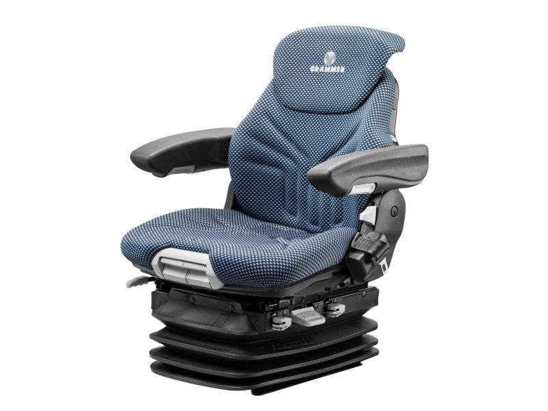 Heftruckstoel Maximo H XXL Stof blauw/zwart 12V 1292187